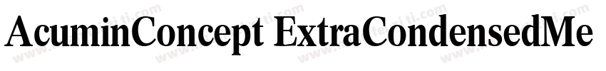 AcuminConcept ExtraCondensedMedium字体转换
